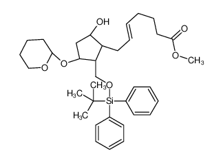 methyl (Z)-7-[(1R,2S,3R,5S)-2-[[tert-butyl(diphenyl)silyl]oxymethyl]-5-hydroxy-3-(oxan-2-yloxy)cyclopentyl]hept-5-enoate 172016-60-3