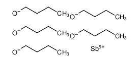 100270-06-2 structure, C20H45O5Sb