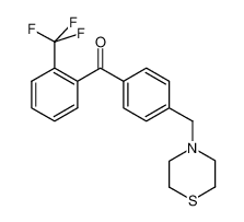 [4-(thiomorpholin-4-ylmethyl)phenyl]-[2-(trifluoromethyl)phenyl]methanone 898782-96-2