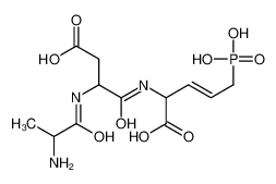 (E)-2-[[2-(2-aminopropanoylamino)-3-carboxypropanoyl]amino]-5-phosphonopent-3-enoic acid 62896-18-8