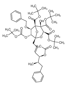 644981-57-7 spectrum, tri-tert-butyl [1S,1-(4S,5R),3S,4S,5R,6R,7R]-1-(4-acetoxy-5-methyl-6-phenyl-2-hexenyl)-6-benzyloxy-7-(tert-butoxycarbonyl)oxy-4-hydroxy-2,8-dioxabicyclo[3.2.1]octane-3,4,5-tricarboxylate