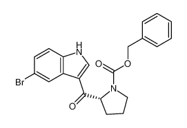 (R)-2-[(5-溴-1H-吲哚-3-基)羰基]-1-吡咯烷甲酸苄酯