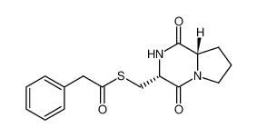 100665-26-7 S-(((3R,8aS)-1,4-dioxooctahydropyrrolo[1,2-a]pyrazin-3-yl)methyl) 2-phenylethanethioate