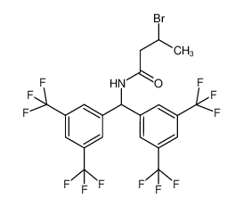 680579-72-0 structure, C21H14BrF12NO