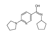 N-Cyclopentyl-6-(1-pyrrolidinyl)nicotinamide 571914-86-8