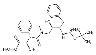 733742-55-7 (S)-2-[3-Benzyl-3-((2R,3S)-3-tert-butoxycarbonylamino-2-hydroxy-4-phenyl-butyl)-ureido]-propionic acid methyl ester