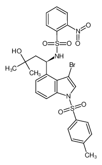 1070913-04-0 spectrum, (R)-N-(1-(3-bromo-1-tosyl-1H-indol-4-yl)-3-hydroxy-3-methylbutyl)-2-nitrobenzenesulfonamide