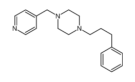 1-(3-phenylpropyl)-4-(pyridin-4-ylmethyl)piperazine 6040-44-4