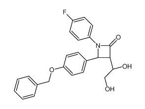 (3S,4S)-3-[(1S)-1,2-dihydroxyethyl]-1-(4-fluorophenyl)-4-(4-phenylmethoxyphenyl)azetidin-2-one 221349-56-0