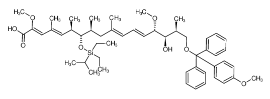 174657-20-6 (2Z,4E,6R,7S,8S,10E,12E,14S,15R,16S)-7-((diethyl(isopropyl)silyl)oxy)-15-hydroxy-2,14-dimethoxy-17-((4-methoxyphenyl)diphenylmethoxy)-4,6,8,10,16-pentamethylheptadeca-2,4,10,12-tetraenoic acid