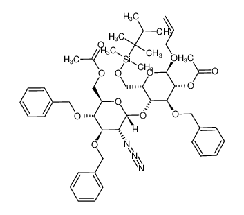 245109-98-2 spectrum, allyl (6-O-acetyl-2-azido-3,4-di-O-benzyl-2-deoxy-α-D-glucopyranosyl)-(1->4)-2-O-acetyl-3-O-benzyl-6-O-thexyldimethylsilyl-α-L-idopyranoside