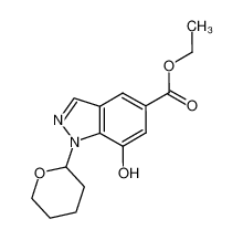 ethyl 7-hydroxy-1-(tetrahydro-2H-pyran-2-yl)-1H-indazole-5-carboxylate 1197943-49-9