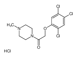 1-(4-甲基-1-哌嗪基)-2-(2,4,5-三氯苯氧基)乙酮盐酸盐(1:1)