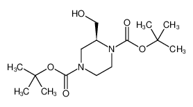 1,4-Piperazinedicarboxylic acid, 2-(hydroxymethyl)-, 1,4-bis(1,1-dimethylethyl) ester, (2S)- 958635-12-6