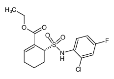 243984-11-4 structure, C15H17ClFNO4S