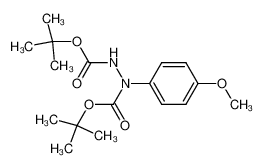 di-tert-butyl 1-(4-methoxyphenyl)hydrazine-1,2-dicarboxylate