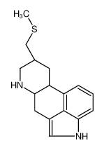 (6aR,9R,10aR)-9-(methylsulfanylmethyl)-4,6,6a,7,8,9,10,10a-octahydroindolo[4,3-fg]quinoline 72821-91-1