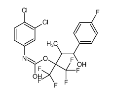 100991-90-0 structure, C19H14Cl2F7NO3