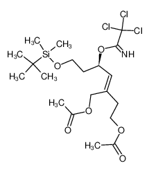 1025964-39-9 spectrum, Acetic acid (Z)-(R)-2-(2-acetoxy-ethyl)-6-(tert-butyl-dimethyl-silanyloxy)-4-(2,2,2-trichloro-acetimidoyloxy)-hex-2-enyl ester