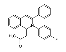 2-Propanone, 1-[2-(4-fluorophenyl)-1,2-dihydro-3-phenyl-1-isoquinolinyl]- 960245-97-0