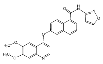 6-[(6,7-dimethoxy-4-quinolinyl)oxy]-N-3-isoxazolyl-1-Naphthalenecarboxamide