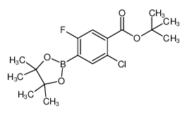 tert-Butyl 2-chloro-5-fluoro-4-(4,4,5,5-tetramethyl-1,3,2-dioxaborolan-2-yl)benzoate 1218790-25-0