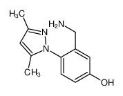 3-(aminomethyl)-4-(3,5-dimethylpyrazol-1-yl)phenol 918812-49-4