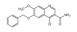 4-chloro-7-methoxy-6-phenylmethoxyquinoline-3-carboxamide 476193-59-6