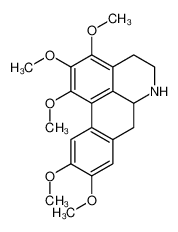 1,2,3,9,10-pentamethoxy-5,6,6a,7-tetrahydro-4H-dibenzo[de,g]quinoline