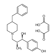 4-[(1S,2R)-3-(4-benzylpiperidin-1-yl)-1-hydroxy-2-methylpropyl]phenol,but-2-enedioic acid 169274-78-6