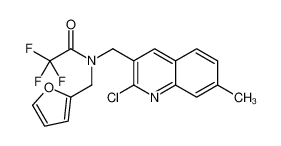 N-[(2-Chloro-7-methyl-3-quinolinyl)methyl]-2,2,2-trifluoro-N-(2-f urylmethyl)acetamide