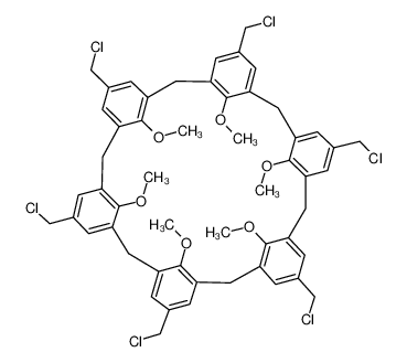 Hexachloromethyl-hexamethoxycalix-[6]arene 124006-38-8
