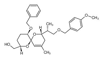 203926-63-0 spectrum, ((2S,5R,6S,8S)-5-(benzyloxy)-8-((R)-1-((4-methoxybenzyl)oxy)propan-2-yl)-10-methyl-1,7-dioxaspiro[5.5]undec-10-en-2-yl)methanol