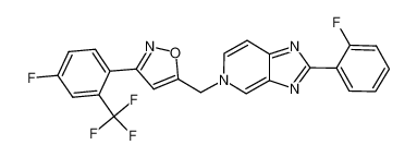 5-((3-(2-trifluoromethyl-4-fluorophenyl)isoxazol-5-yl)methyl)-2-(2-fluorophenyl)-5H-imidazo[4,5-c]pyridine