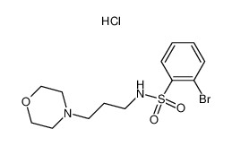 2-bromo-N-(3-morpholin-4-ylpropyl)benzenesulfonamide,hydrochloride 850411-20-0