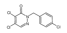 4,5-dichloro-2-[(4-chlorophenyl)methyl]pyridazin-3-one 173843-85-1