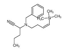 130823-50-6 (Z)-2-(benzyl(4-(trimethylsilyl)but-3-en-1-yl)amino)pentanenitrile