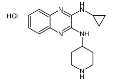 2-N-cyclopropyl-3-N-piperidin-4-ylquinoxaline-2,3-diamine,hydrochloride 1185319-96-3