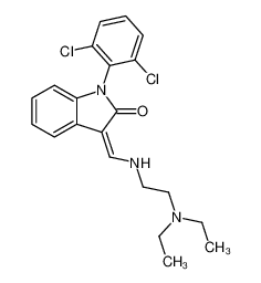 (3Z)-1-(2,6-dichlorophenyl)-3-[[2-(diethylamino)ethylamino]methylidene]indol-2-one 172371-91-4