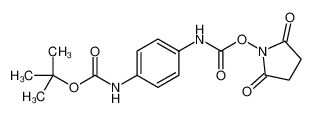 tert-butyl N-[4-[(2,5-dioxopyrrolidin-1-yl)oxycarbonylamino]phenyl]carbamate 402825-01-8