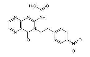 522614-36-4 N-{3,4-dihydro-3-[2-(4-nitrophenyl)ethyl]-4-oxopteridin-2-yl}acetamide