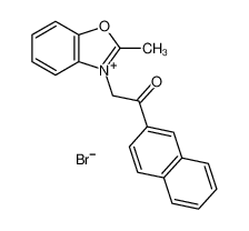 2-(2-methyl-1,3-benzoxazol-3-ium-3-yl)-1-naphthalen-2-ylethanone,bromide