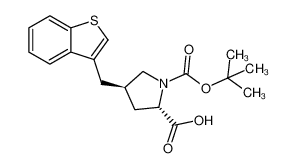 (2S,4R)-4-(1-benzothiophen-3-ylmethyl)-1-[(2-methylpropan-2-yl)oxycarbonyl]pyrrolidine-2-carboxylic acid