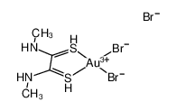 182567-96-0 structure, C4H10AuBr3N2S2