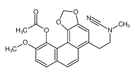 [5-[2-[cyano(methyl)amino]ethyl]-10-methoxynaphtho[2,1-g][1,3]benzodioxol-11-yl] acetate