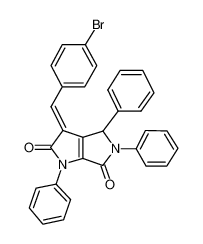 (3Z)-3-[(4-bromophenyl)methylidene]-1,4,5-triphenyl-4H-pyrrolo[3,4-b]pyrrole-2,6-dione 155593-00-3