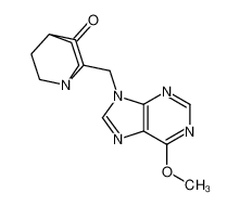2-[(6-methoxypurin-9-yl)methyl]-1-azabicyclo[2.2.2]octan-3-one 586390-59-2