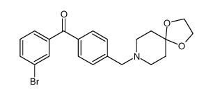 (3-bromophenyl)-[4-(1,4-dioxa-8-azaspiro[4.5]decan-8-ylmethyl)phenyl]methanone 898757-76-1