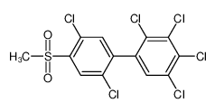 1,2,3,4-tetrachloro-5-(2,5-dichloro-4-methylsulfonylphenyl)benzene 104086-19-3