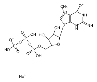 104809-18-9 structure, C11H19N5NaO14P3